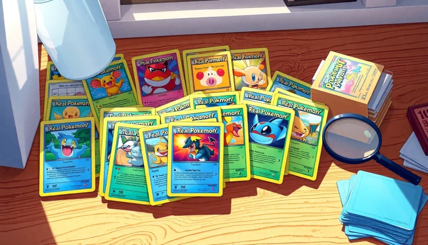 Explore a collection of Real Pokemon cards showcasing their vibrant designs and colors.